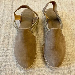 Toni Pons espadrilles, light sole wear, uppers like new